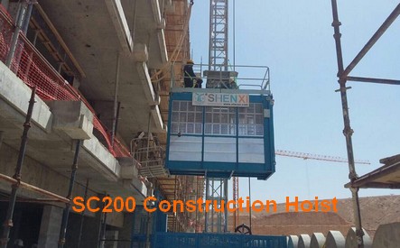 construction elevator installation, construction lift