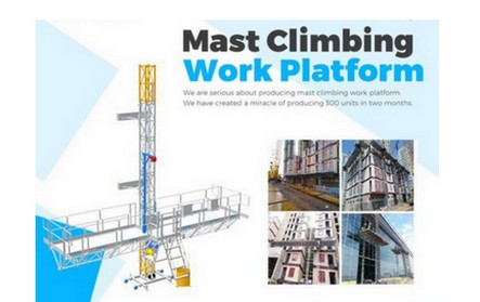 mast climber installation