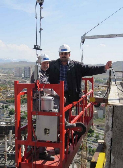 andamio colgante motorizado, andamios colgantes certificados